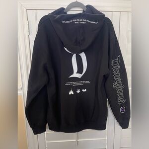 NWT Disney Parks Disneyland Cal055 Walt's Quotes Embroidered Zip Hoodie